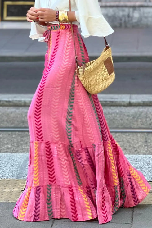 'Harmony' Drawstring High Waist Skirt - Celes Fashion